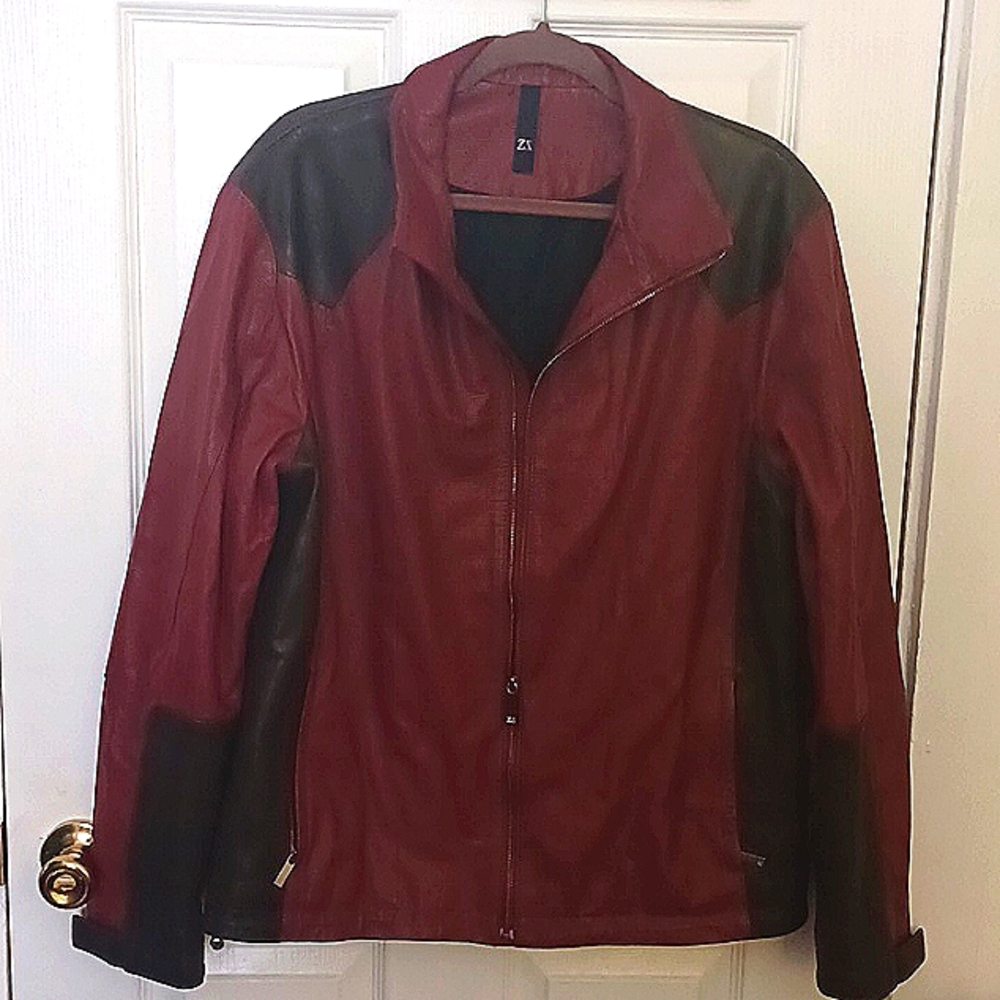 Leather italian jacket from Designer E. Zegna.